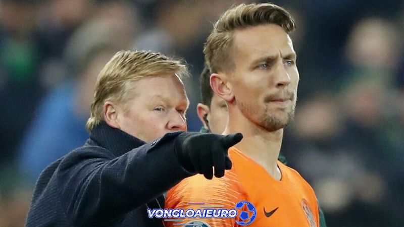 Huấn luyện viên Ronald Koeman cùng đội tuyển Hà Lan