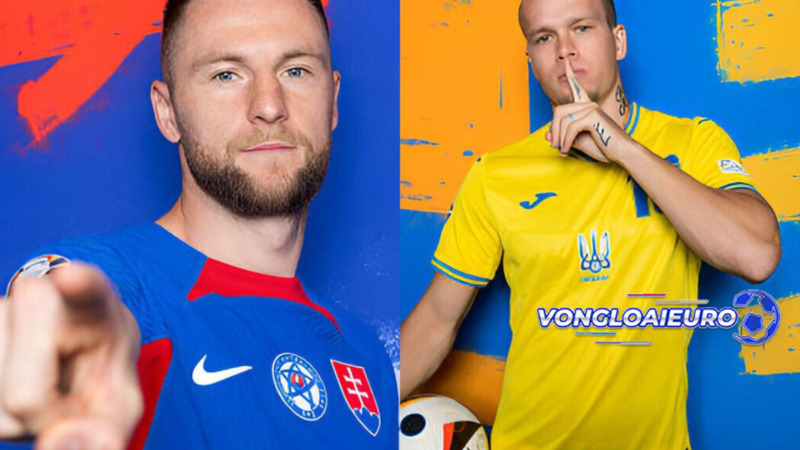 Xem Slovakia vs Ukraine 21/6 Euro 2024 miễn phí 